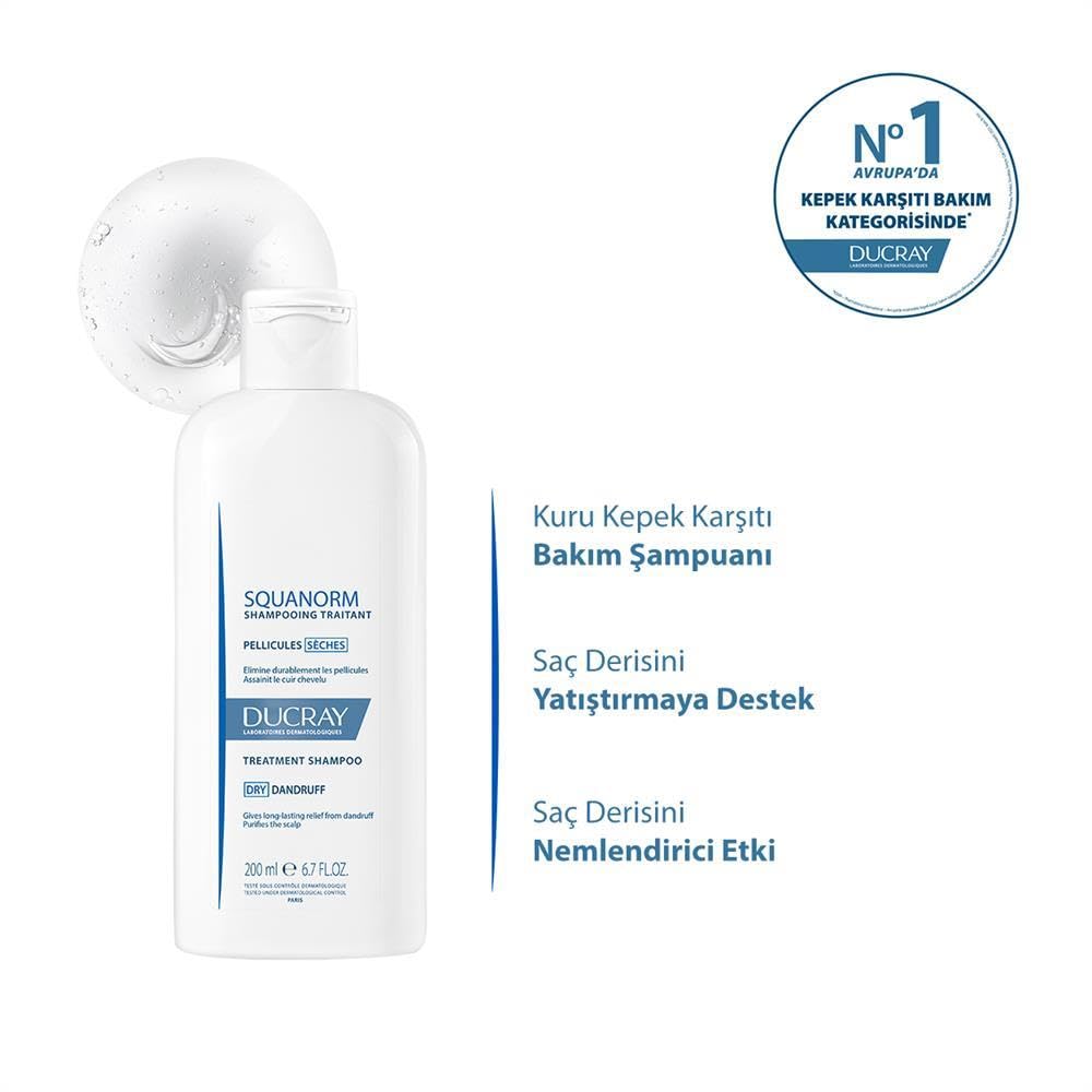 Ducray Squanorm Oily Scalp Dandruff Shampoo 200 ml