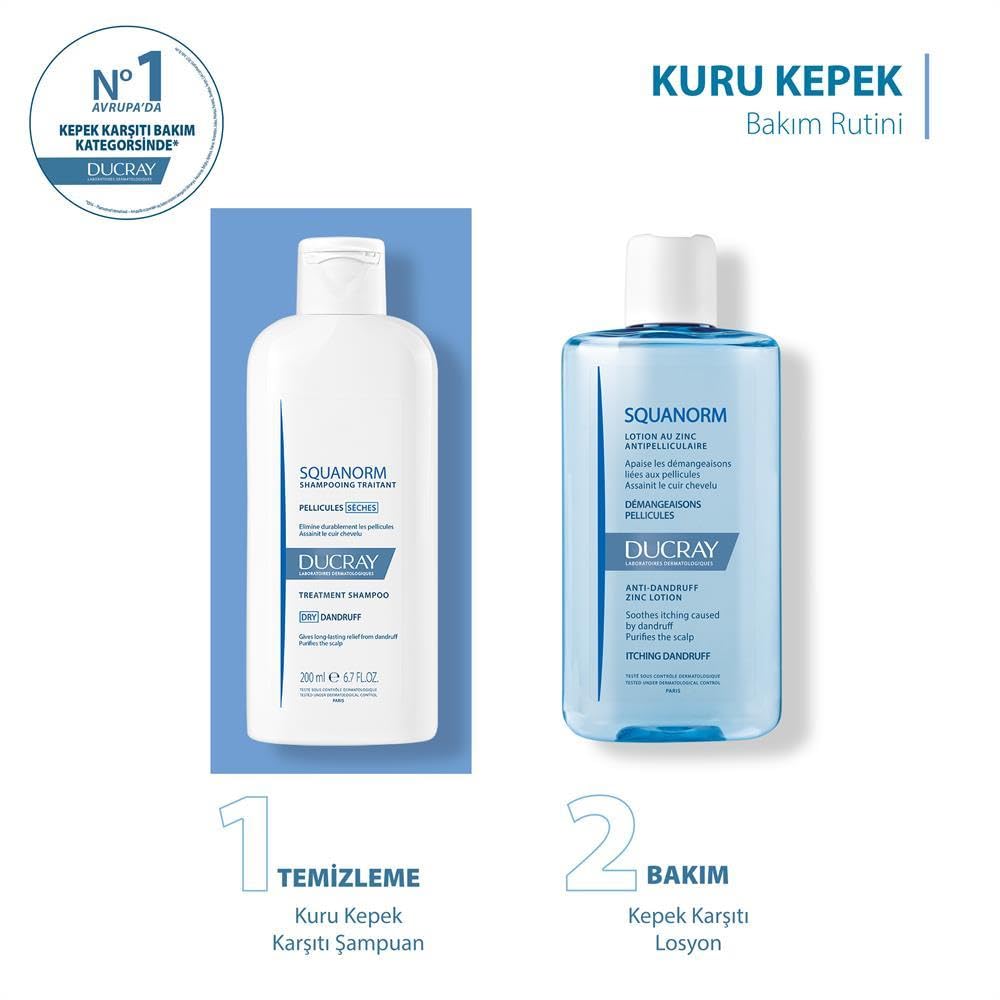 Ducray Squanorm Oily Scalp Dandruff Shampoo 200 ml