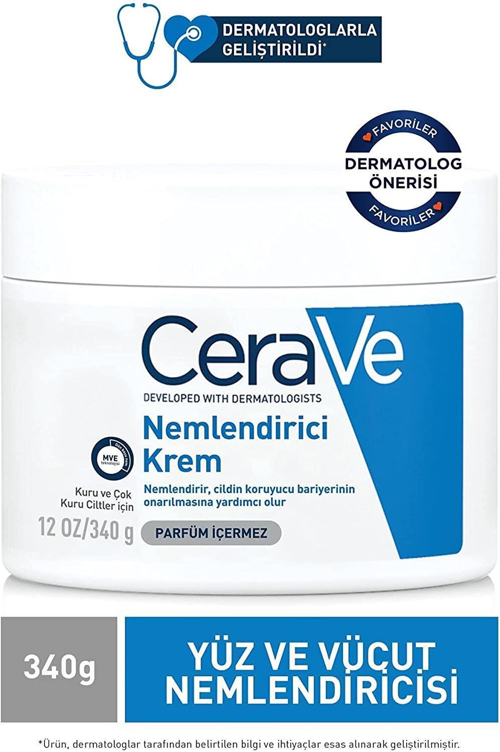 CeraVe Moisturizing Cream | Body and Face Moisturizer for Dry to Very Dry Skin | Body Cream with Hyaluronic Acid and Ceramides | Normal | Fragrance Free | 19 Oz | Packages May Vary