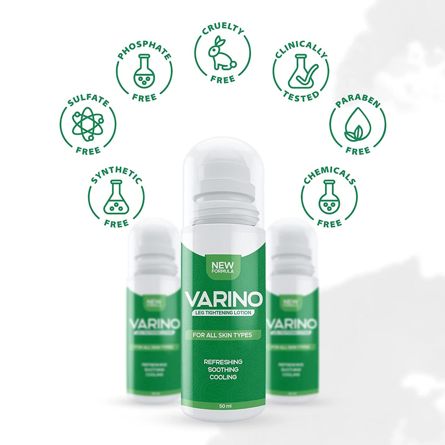 Varino Leg Tightening Lotion, Circulation and Vein Support for Healthy Legs
