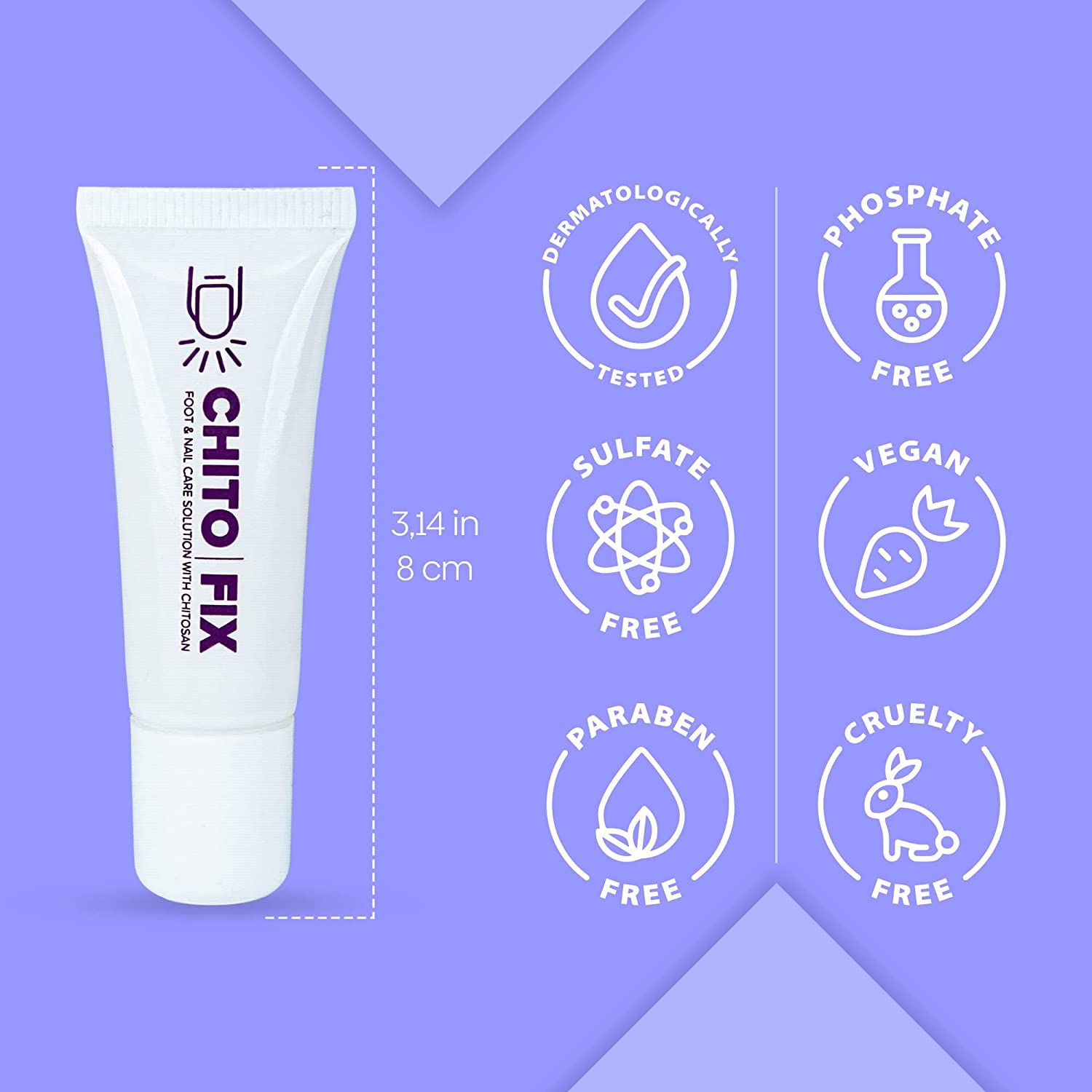 Chitofix Nail Care Cream with Chitosan - Extra Strength Formula for Toenail and Fingernail