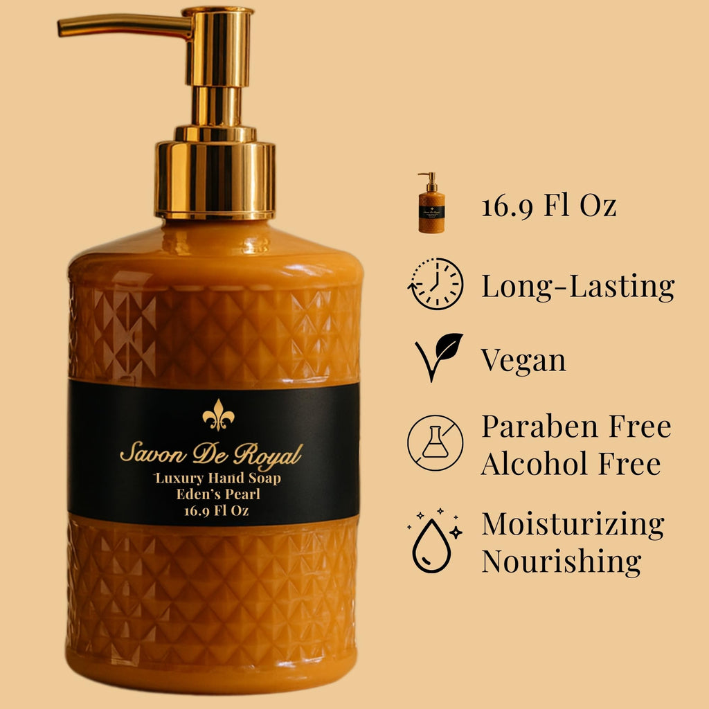 Savon De Royal Black Pearl Liquid Hand Soap - Liquid Hand Wash