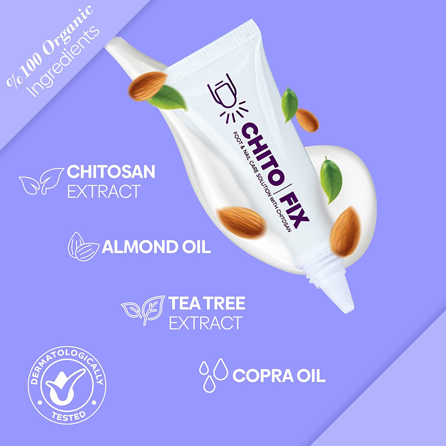 Chitofix Nail Care Cream with Chitosan - Extra Strength Formula for Toenail and Fingernail