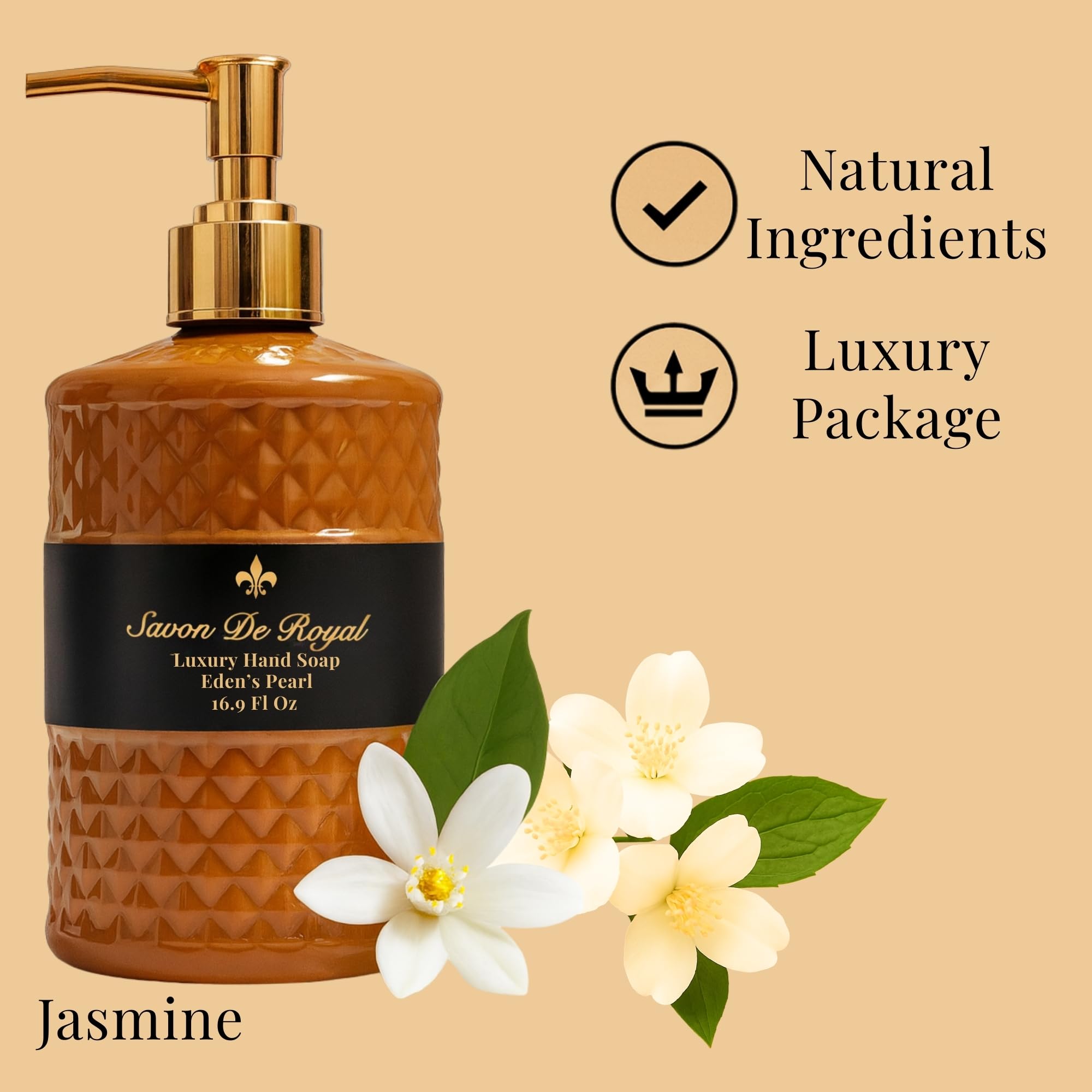 Savon De Royal Black Pearl Liquid Hand Soap - Liquid Hand Wash
