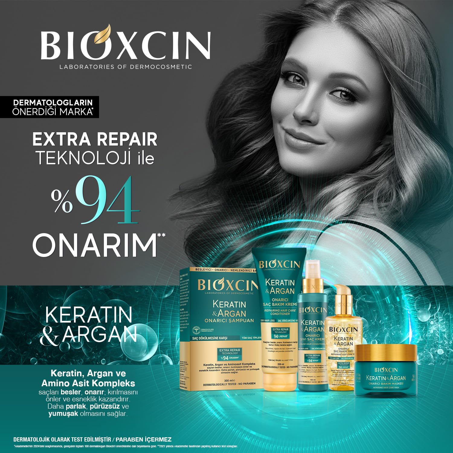 Bioxcin Keratin & Argan Repair Hair Cream