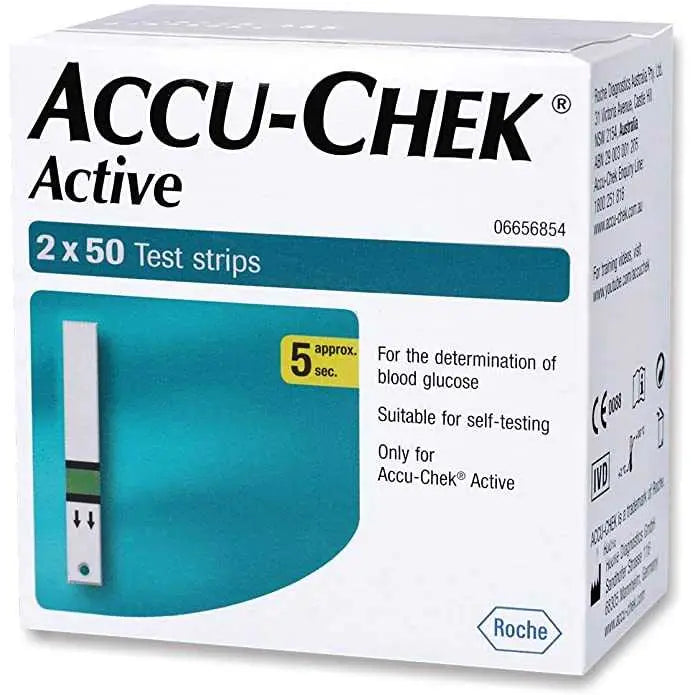 Accu-Chek Active Strips  100 (50x2) (Multicolor)