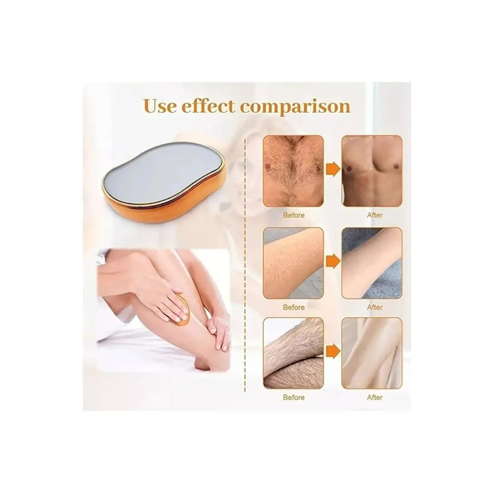 Beautycarebag Hair Eraser for Women and Men, Reusable Hair Remover Device Magic Painless Exfoliation Hair Removal Tool, Magic Hair Eraser for Back Arms Legs