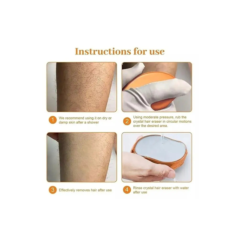 Beautycarebag Hair Eraser for Women and Men, Reusable Hair Remover Device Magic Painless Exfoliation Hair Removal Tool, Magic Hair Eraser for Back Arms Legs
