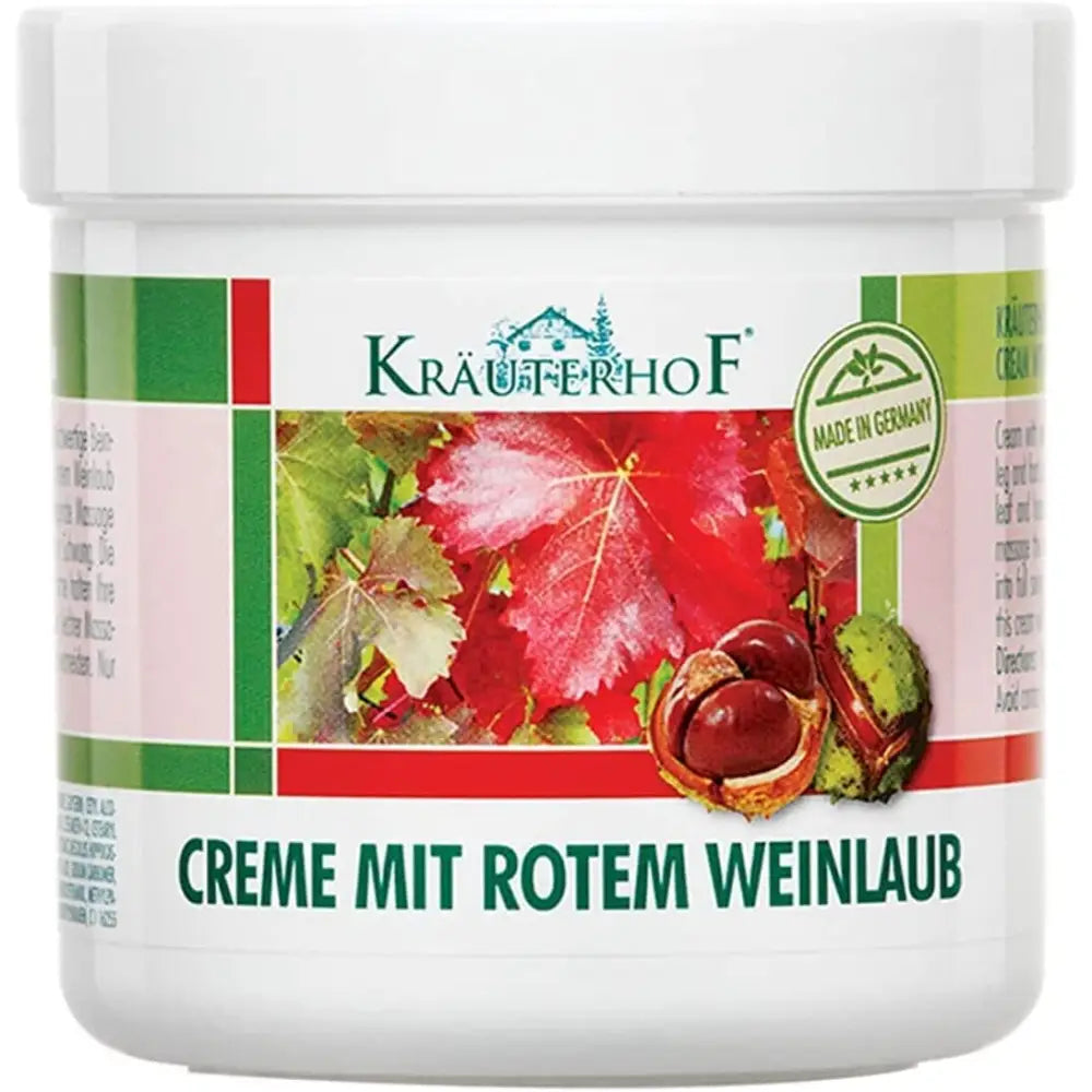 Horse Chestnut With Red Vine Leaves for Varicose Veins, Aching Legs - Large - 250ml by Krauterhof