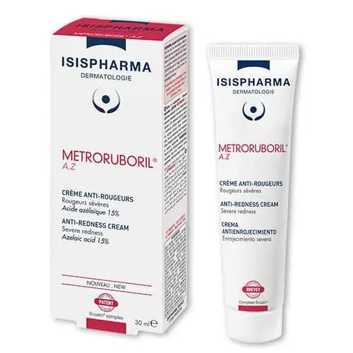 ISIS Pharma Metroruboril A.Z. Anti-Redness & Rosacea Cream 30ml. Severe redness Skin Treatment