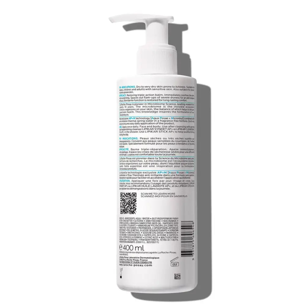 La Roche Posay Lipikar Baume APM+ Moisturizer for Very Dry and Skin Prone to Atopy