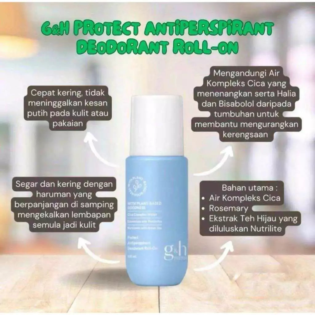 3 bottle G&H Protect+ Deodorant & Anti-Perspirant Roll-On size 100 ml.