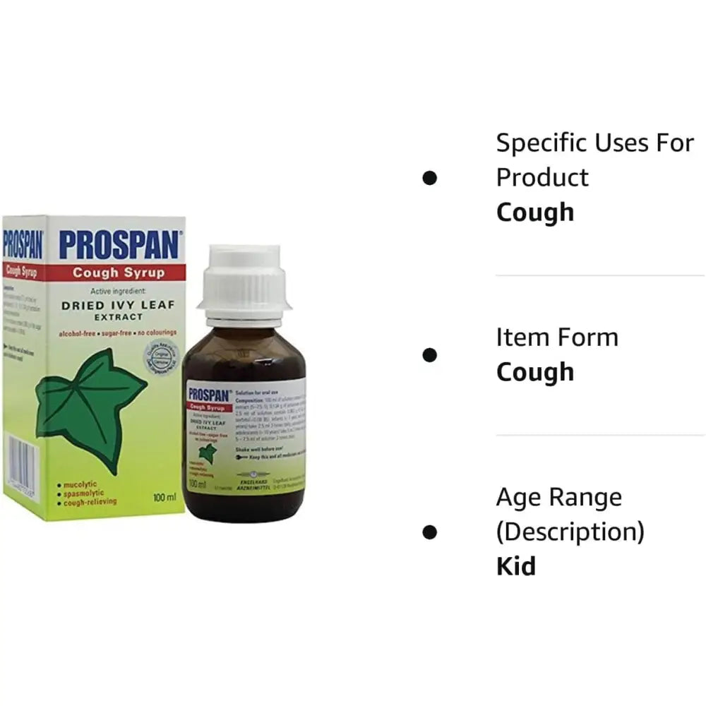 Prospan Cough Syrup - 100ml CHESTY Cough Relief & Mucus Relief